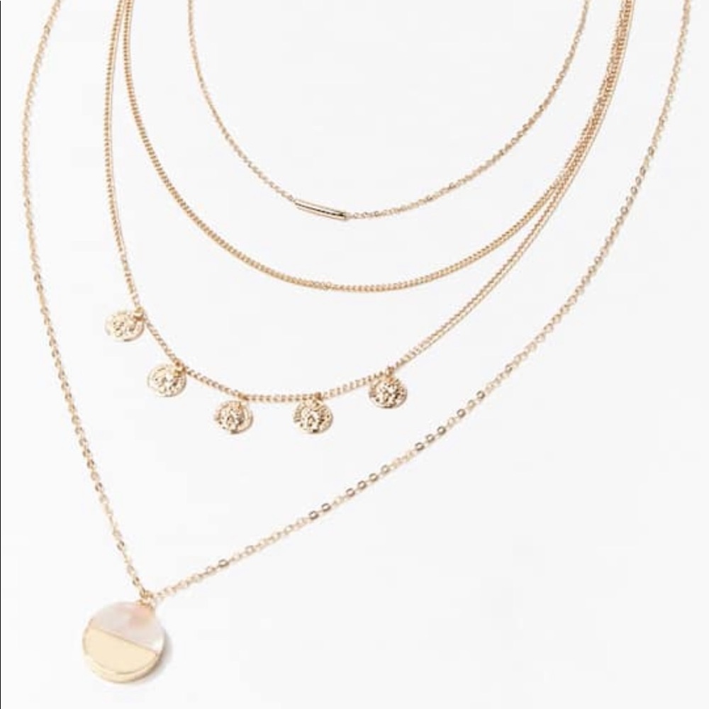 Gold layer coin necklace